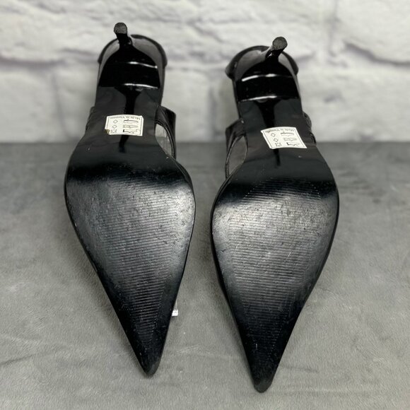 Schuh Black Patent Leather Stiletto Heels - Picture 5 of 6
